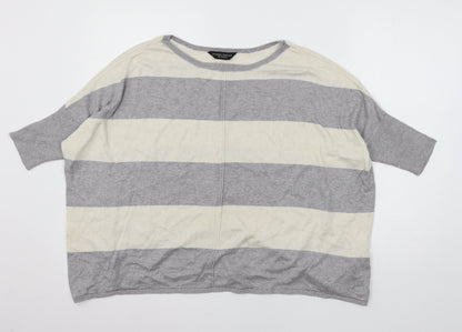 Womens UK Size 14 Dorothy Perkins Grey Pullover Jumper