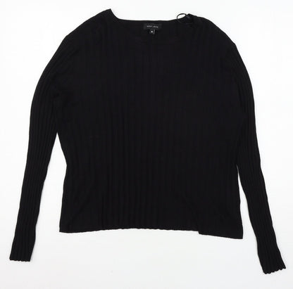 Womens UK Size L New Look Black Pullover Jumper