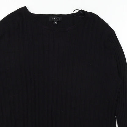 Womens UK Size L New Look Black Pullover Jumper