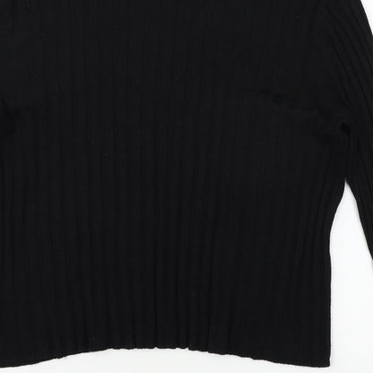 Womens UK Size L New Look Black Pullover Jumper