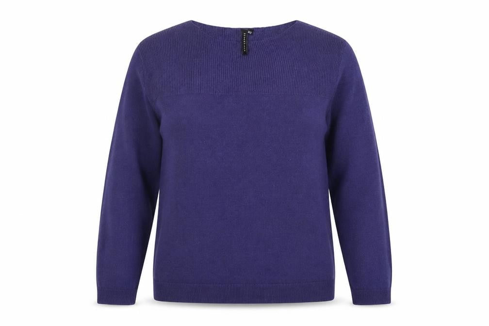 Womens UK Size 10 Essentials Blue Pullover Jumper