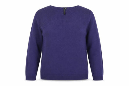 Womens UK Size 10 Essentials Blue Pullover Jumper