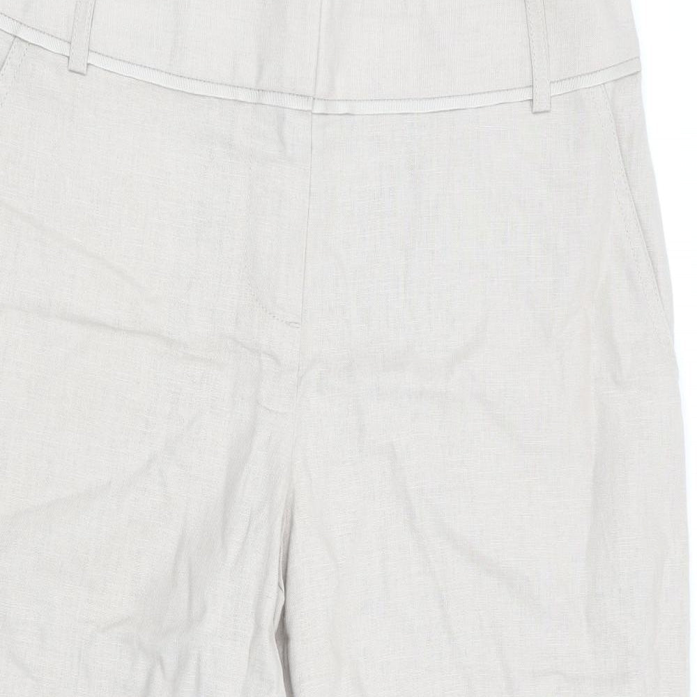 Womens UK Size 30 in Preworn Regular Fit Capri Beige Trousers