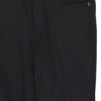 H&L Womens Black   Capri Jeans Size 34 in L22 in