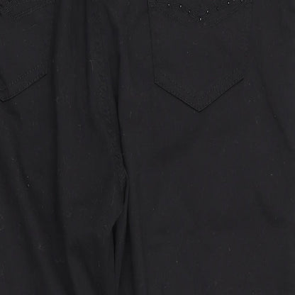 H&L Womens Black   Capri Jeans Size 34 in L22 in