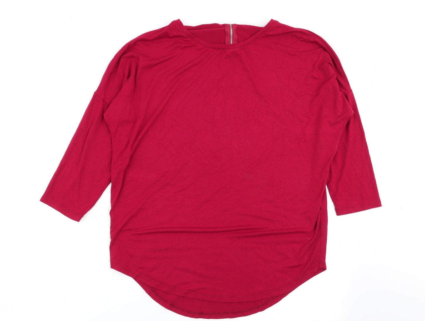 Womens UK Size 10 Select Red Basic T-Shirt