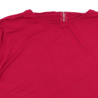 Womens UK Size 10 Select Red Basic T-Shirt