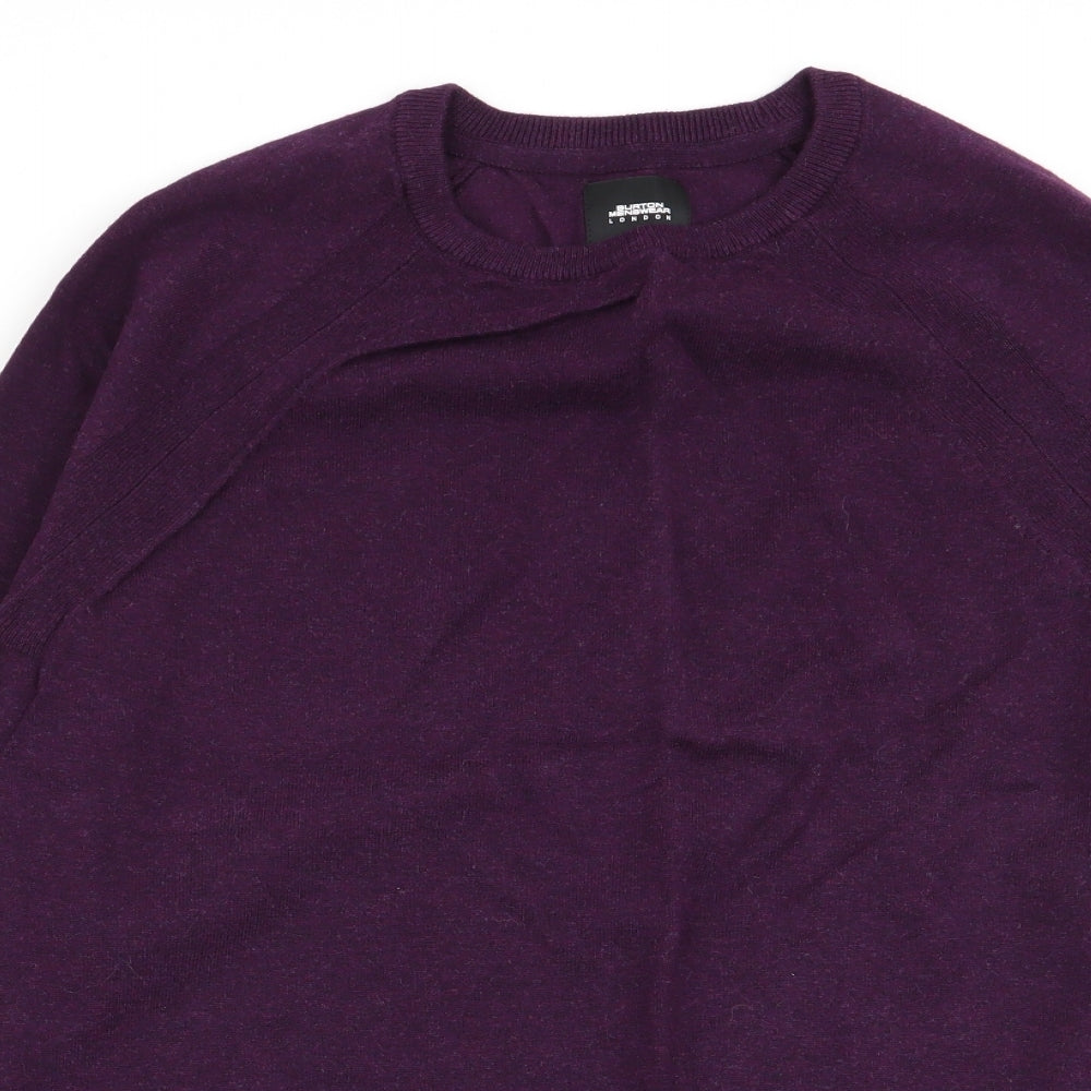 burton menswear Mens Purple   Pullover Jumper Size M