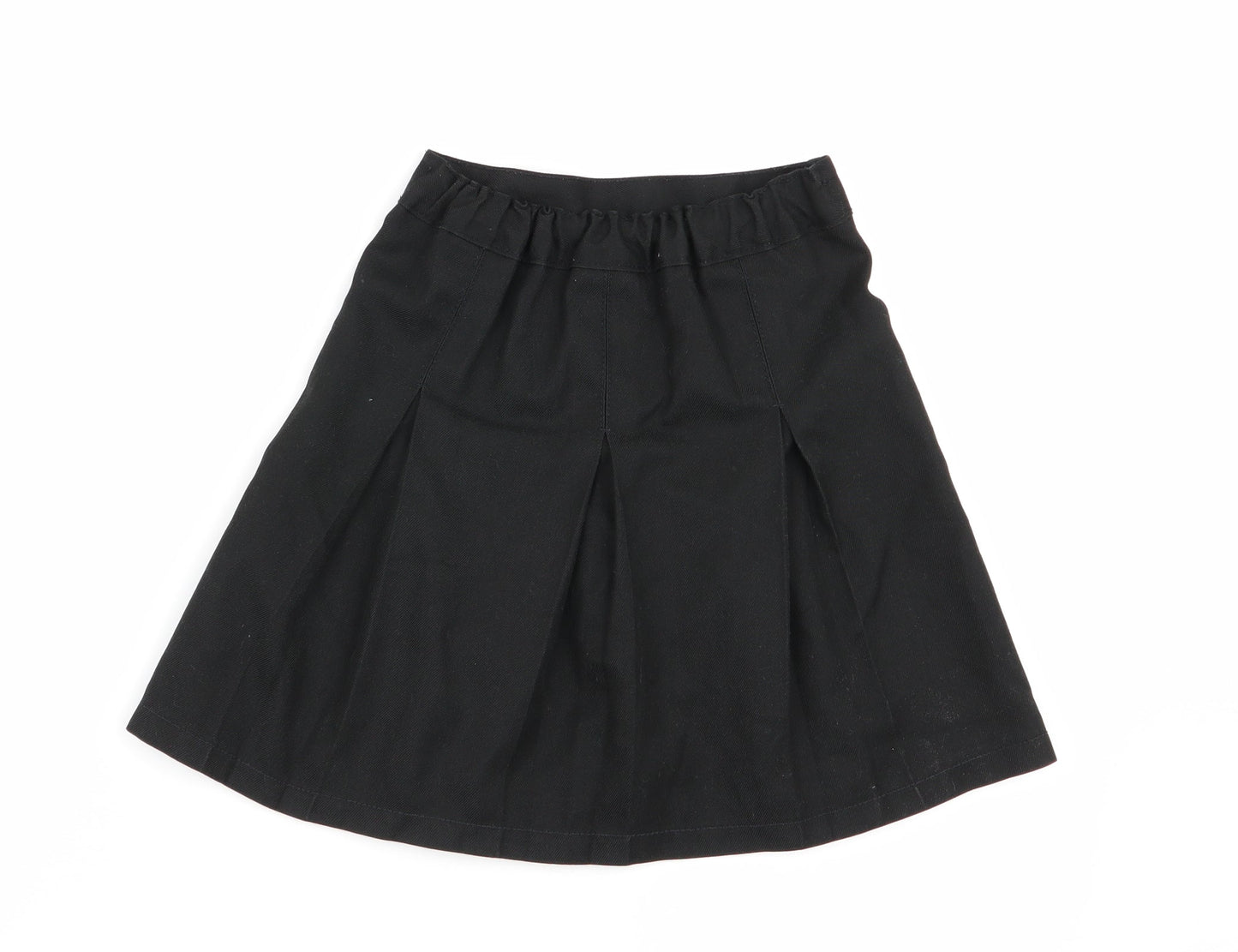 Preworn Girls Black   Pleated Skirt Size 3-4 Years