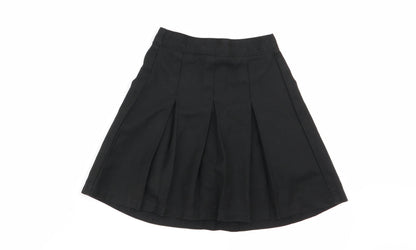 Preworn Girls Black   Pleated Skirt Size 3-4 Years