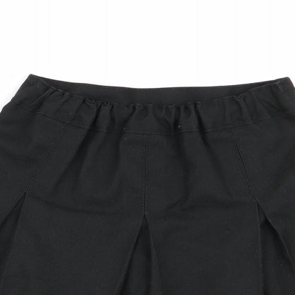 Preworn Girls Black   Pleated Skirt Size 3-4 Years