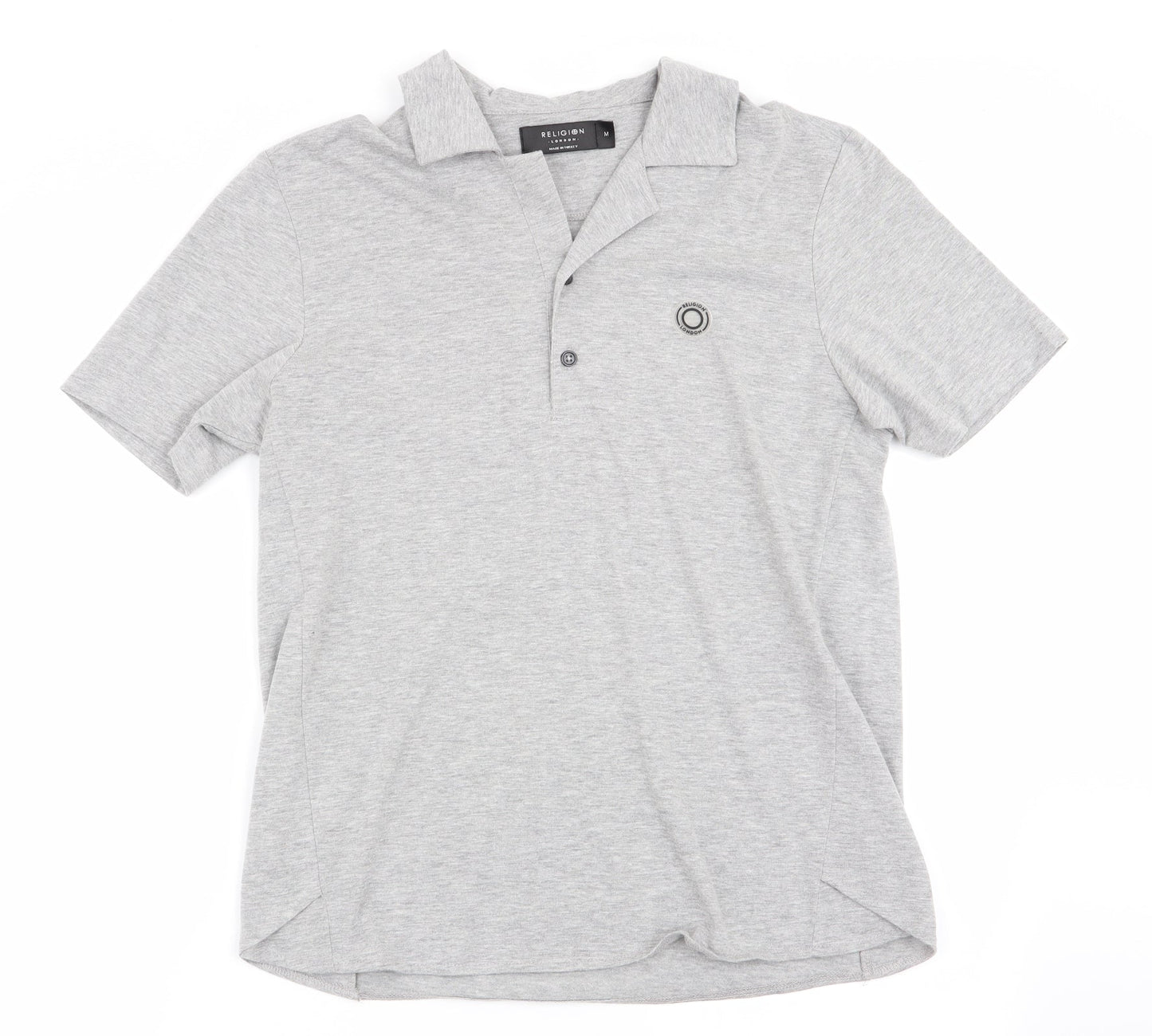 Religion Mens Grey    Polo Size M