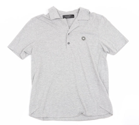 Religion Mens Grey    Polo Size M