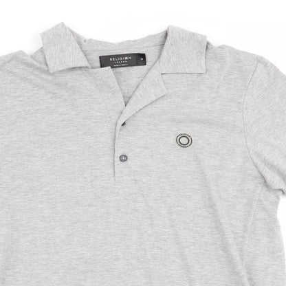 Religion Mens Grey    Polo Size M