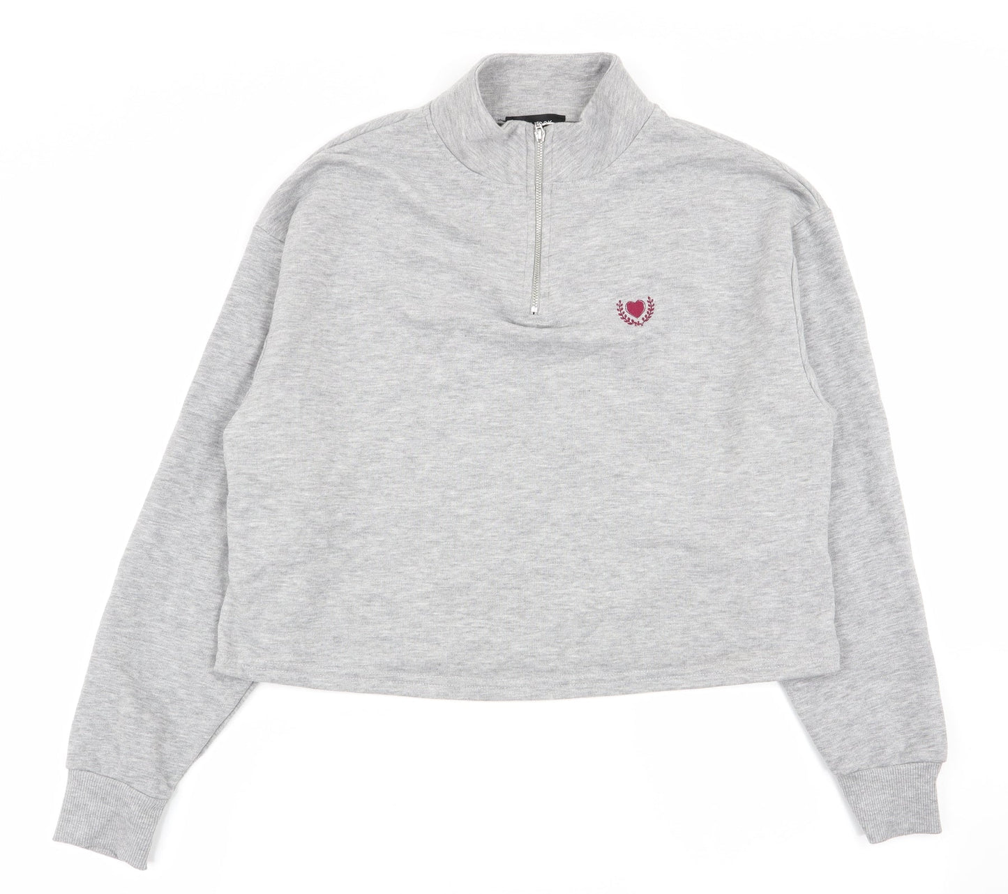 Womens UK Size 10 New Look Grey Pullover Jumper