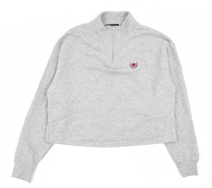 Womens UK Size 10 New Look Grey Pullover Jumper