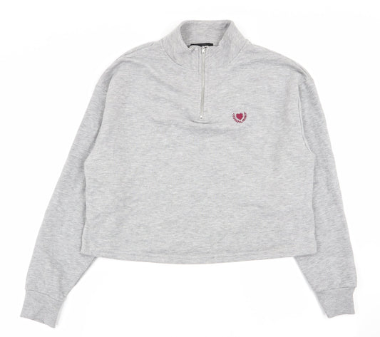 Womens UK Size 10 New Look Grey Pullover Jumper