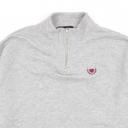Womens UK Size 10 New Look Grey Pullover Jumper