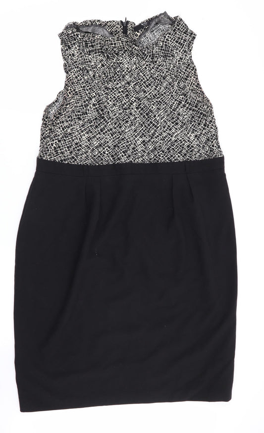 BHS Womens Multicoloured Geometric  Fit & Flare  Size 20