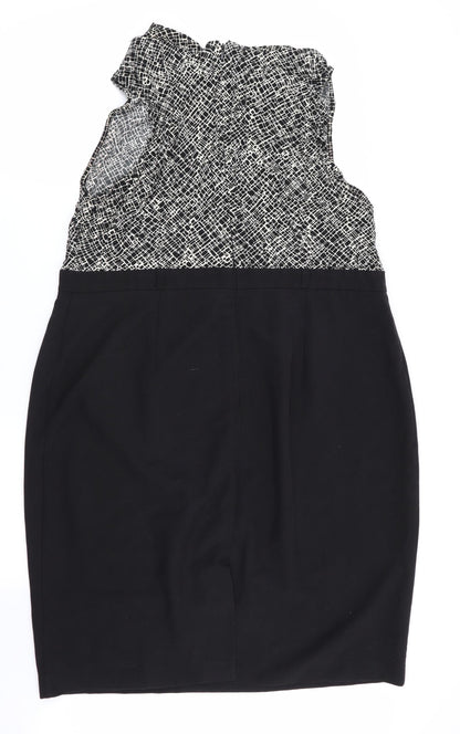 BHS Womens Multicoloured Geometric  Fit & Flare  Size 20