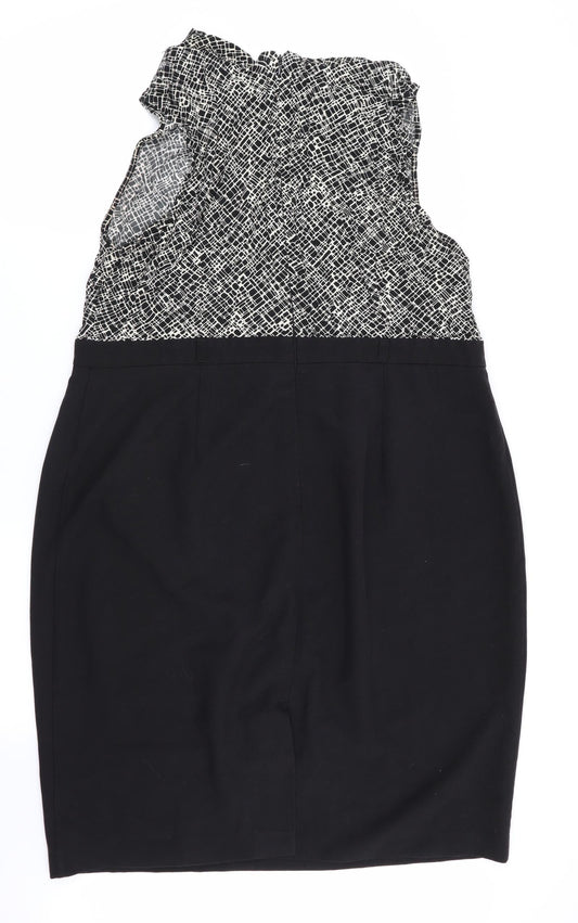 BHS Womens Multicoloured Geometric  Fit & Flare  Size 20