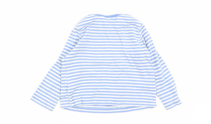 F&F Boys Multicoloured Striped  Babydoll Pyjama Top Size 18-24 Months