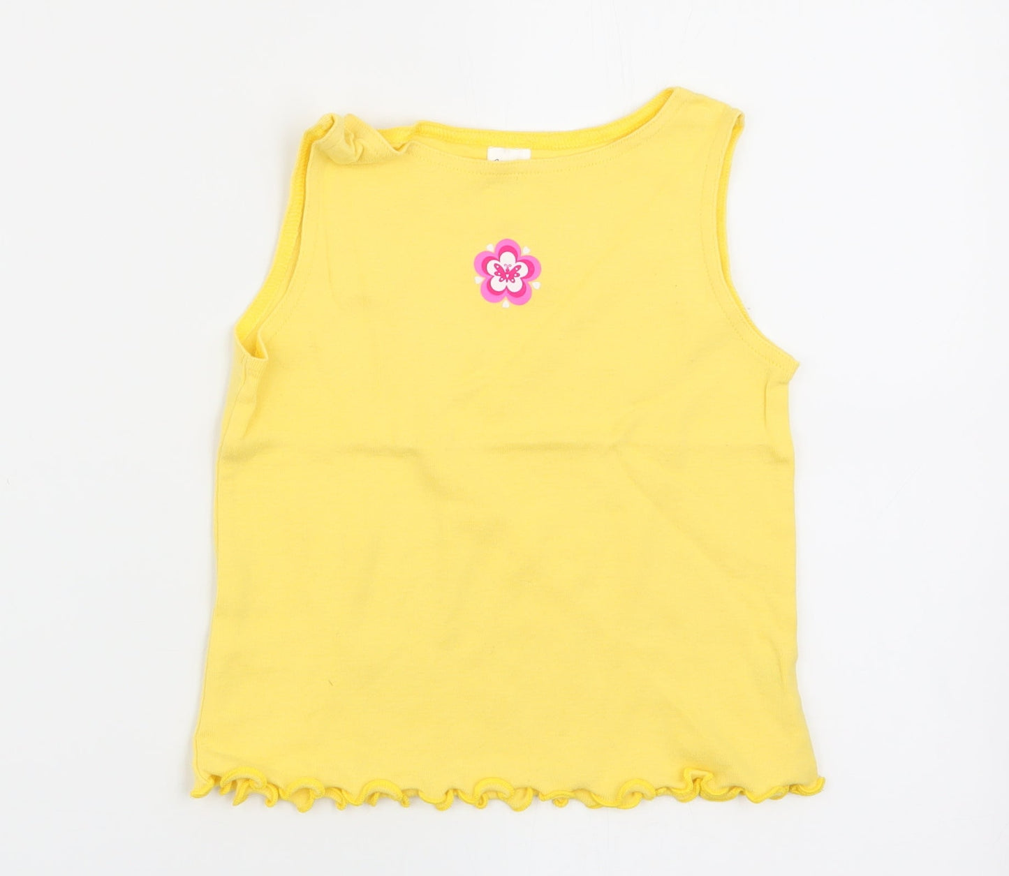 BHS Girls Yellow   Basic Tank Size 5 Years