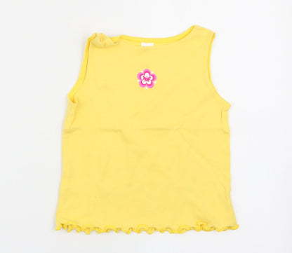 BHS Girls Yellow   Basic Tank Size 5 Years