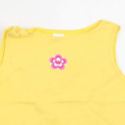 BHS Girls Yellow   Basic Tank Size 5 Years