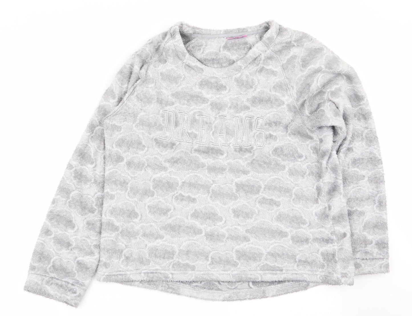 ESMARA Womens Grey Geometric  Babydoll Pyjama Top Size 14