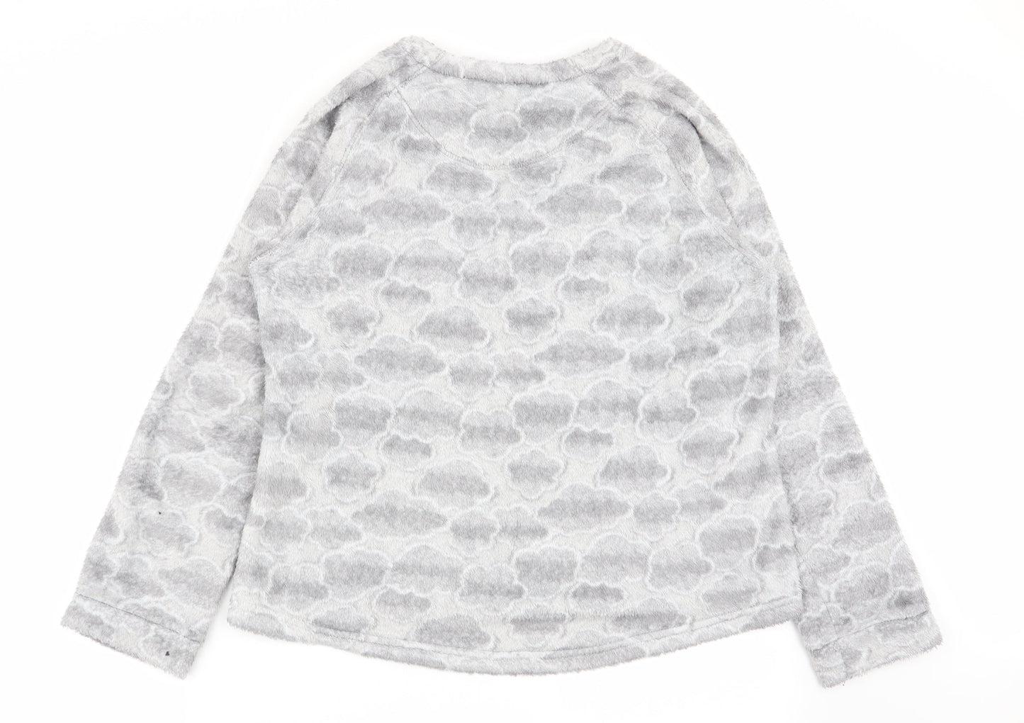 ESMARA Womens Grey Geometric  Babydoll Pyjama Top Size 14