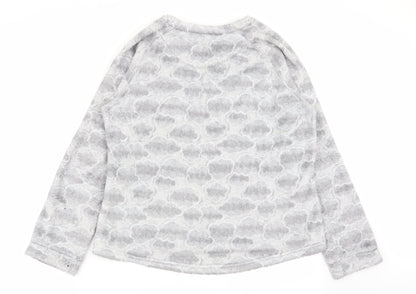 ESMARA Womens Grey Geometric  Babydoll Pyjama Top Size 14