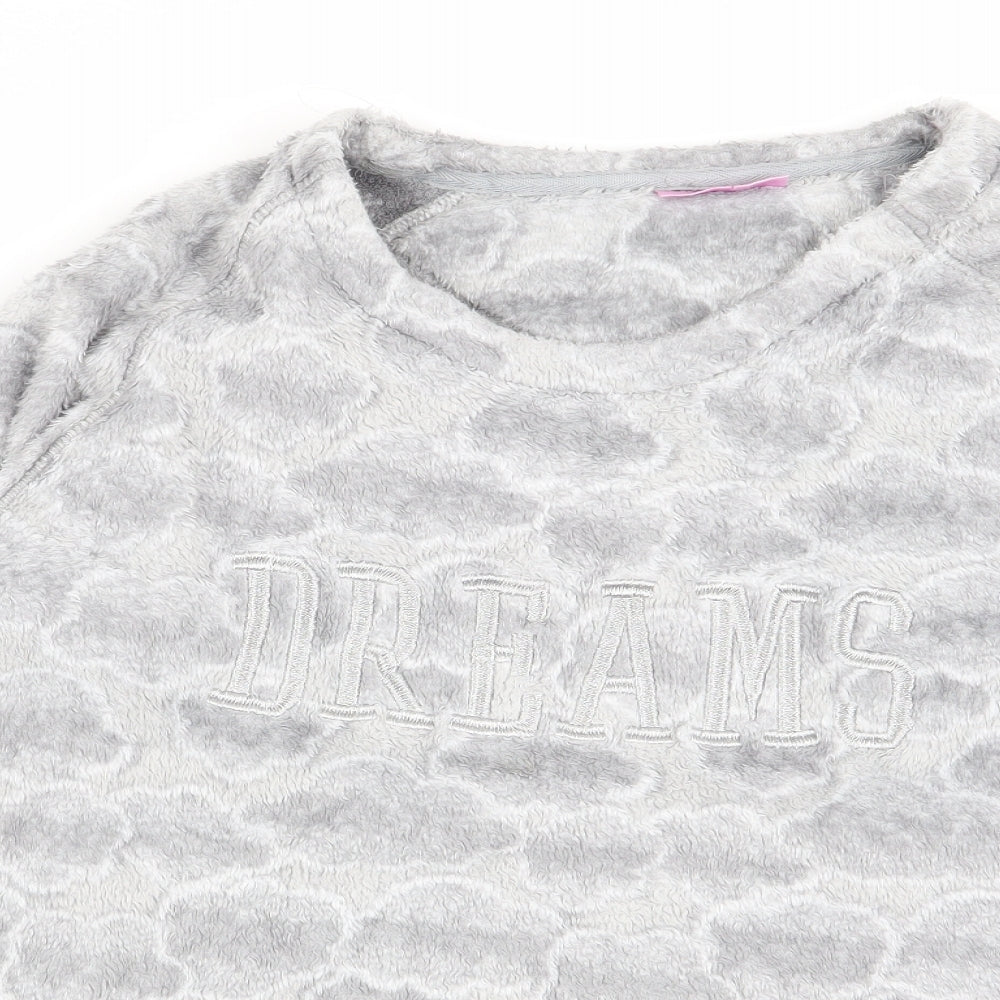 ESMARA Womens Grey Geometric  Babydoll Pyjama Top Size 14