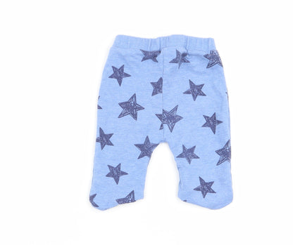 Lullaby Boys Blue Geometric  Capri Trousers Size 0-3 Months  - shorts