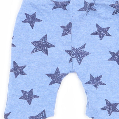Lullaby Boys Blue Geometric  Capri Trousers Size 0-3 Months  - shorts