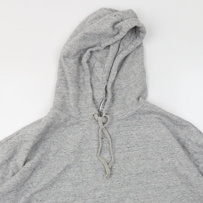 Close-up detail of H&M women’s grey jumper, size L