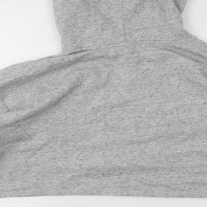 Brand and care label for H&M women’s grey jumper, size L