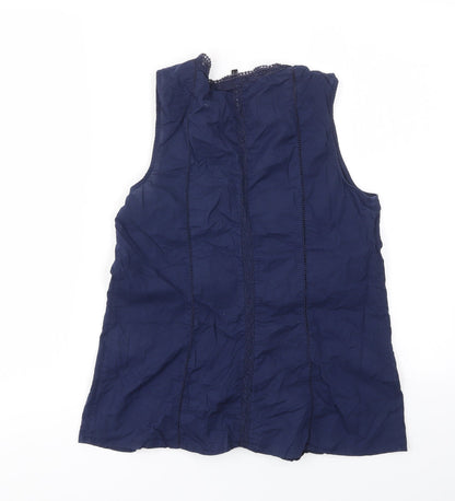 Warehouse Womens Blue   Basic T-Shirt Size 12