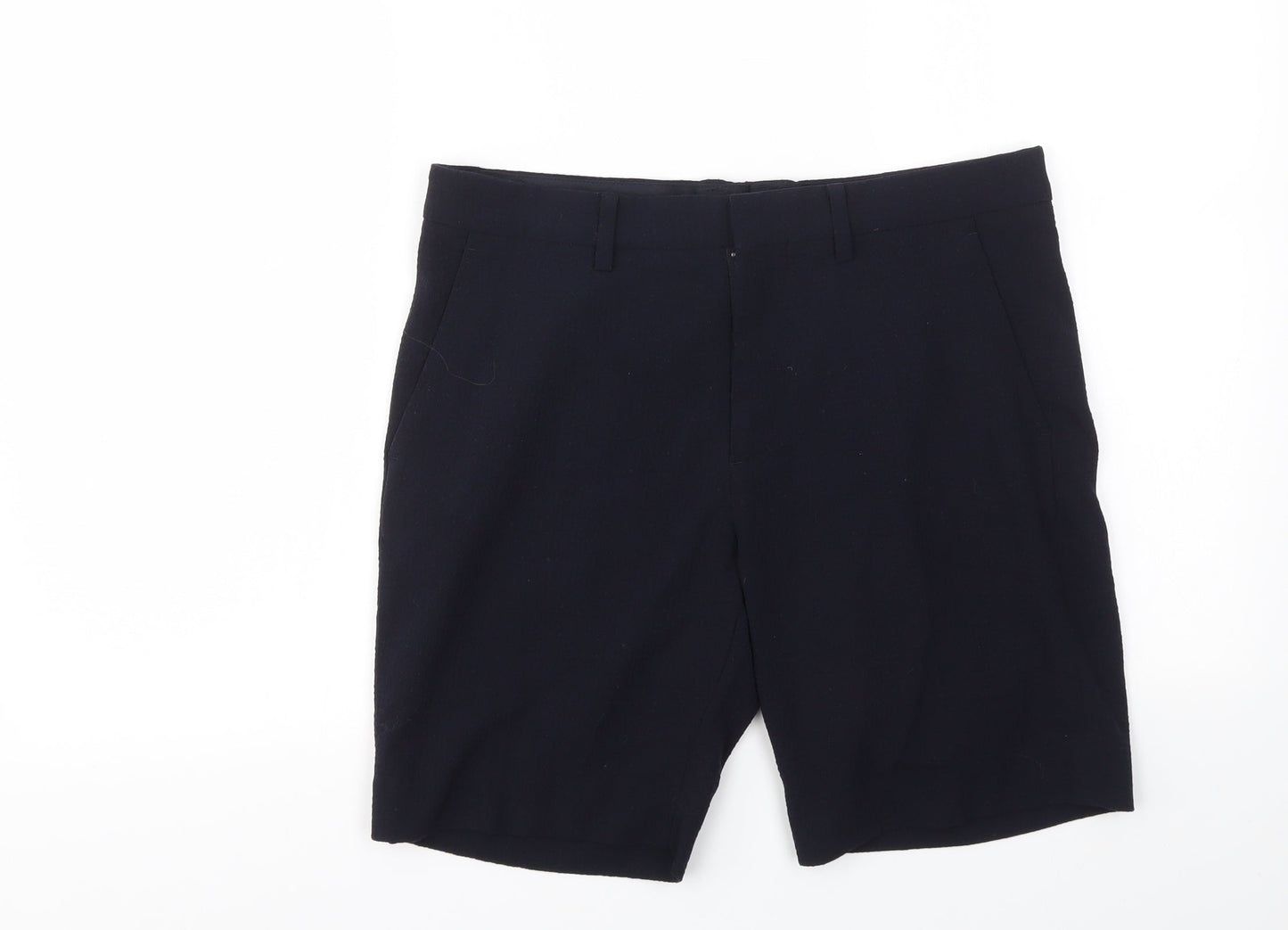 H&M Womens Blue   Cut-Off Shorts Size 32