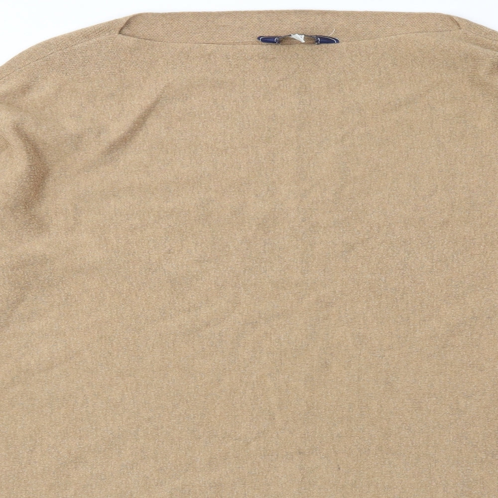 Close-up detail of JOUELS women’s beige jumper, size UK 10