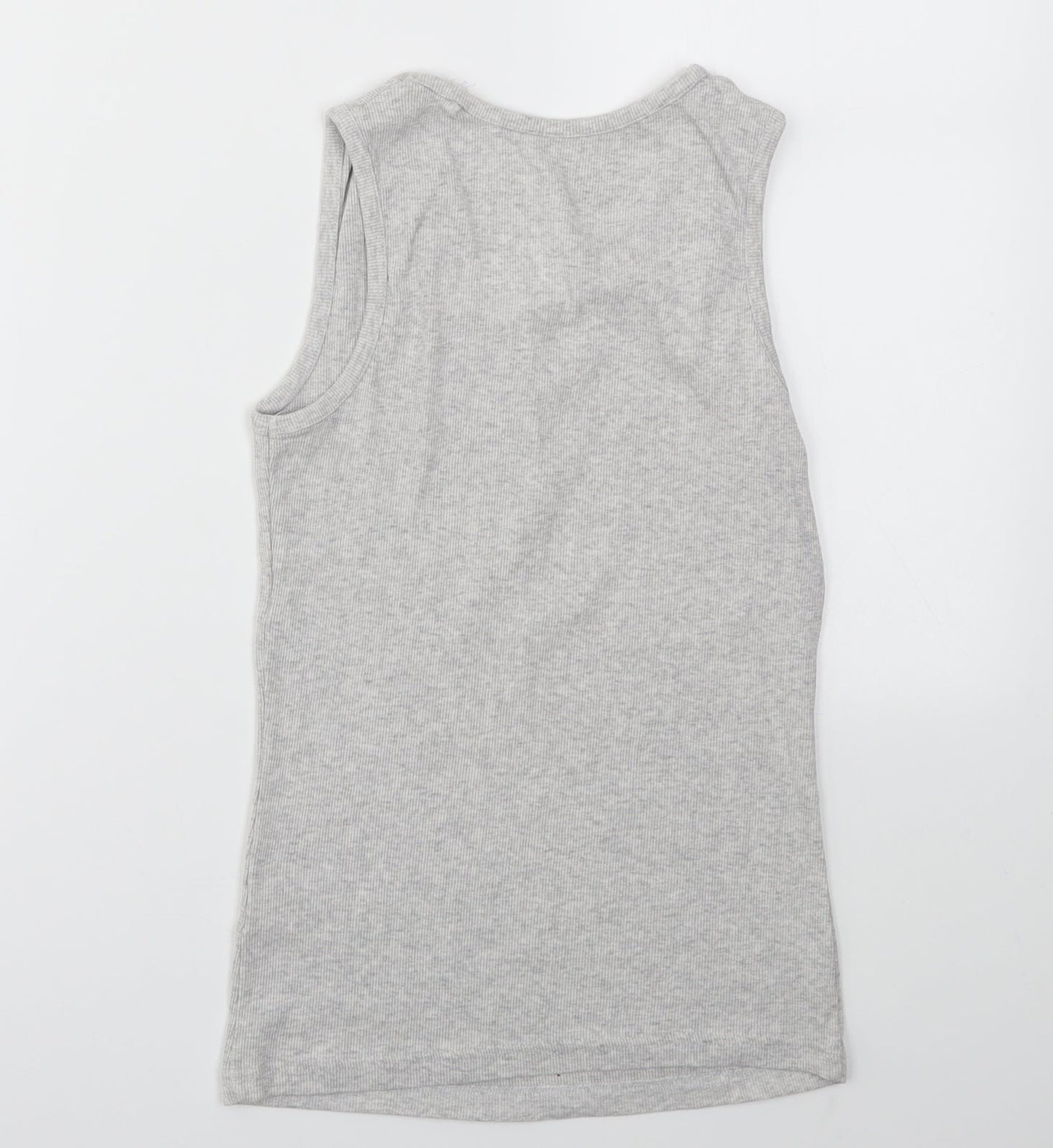 M&S Girls Grey   Basic T-Shirt Size 11-12 Years