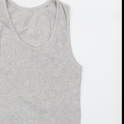 M&S Girls Grey   Basic T-Shirt Size 11-12 Years