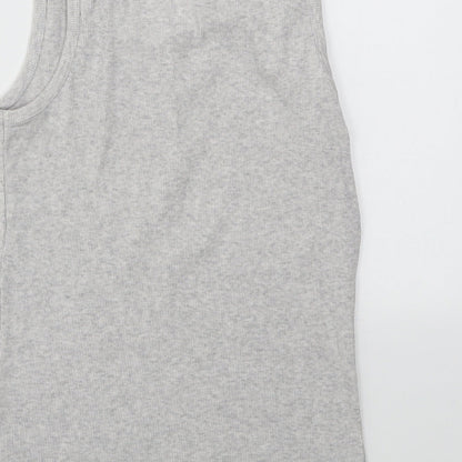 M&S Girls Grey   Basic T-Shirt Size 11-12 Years