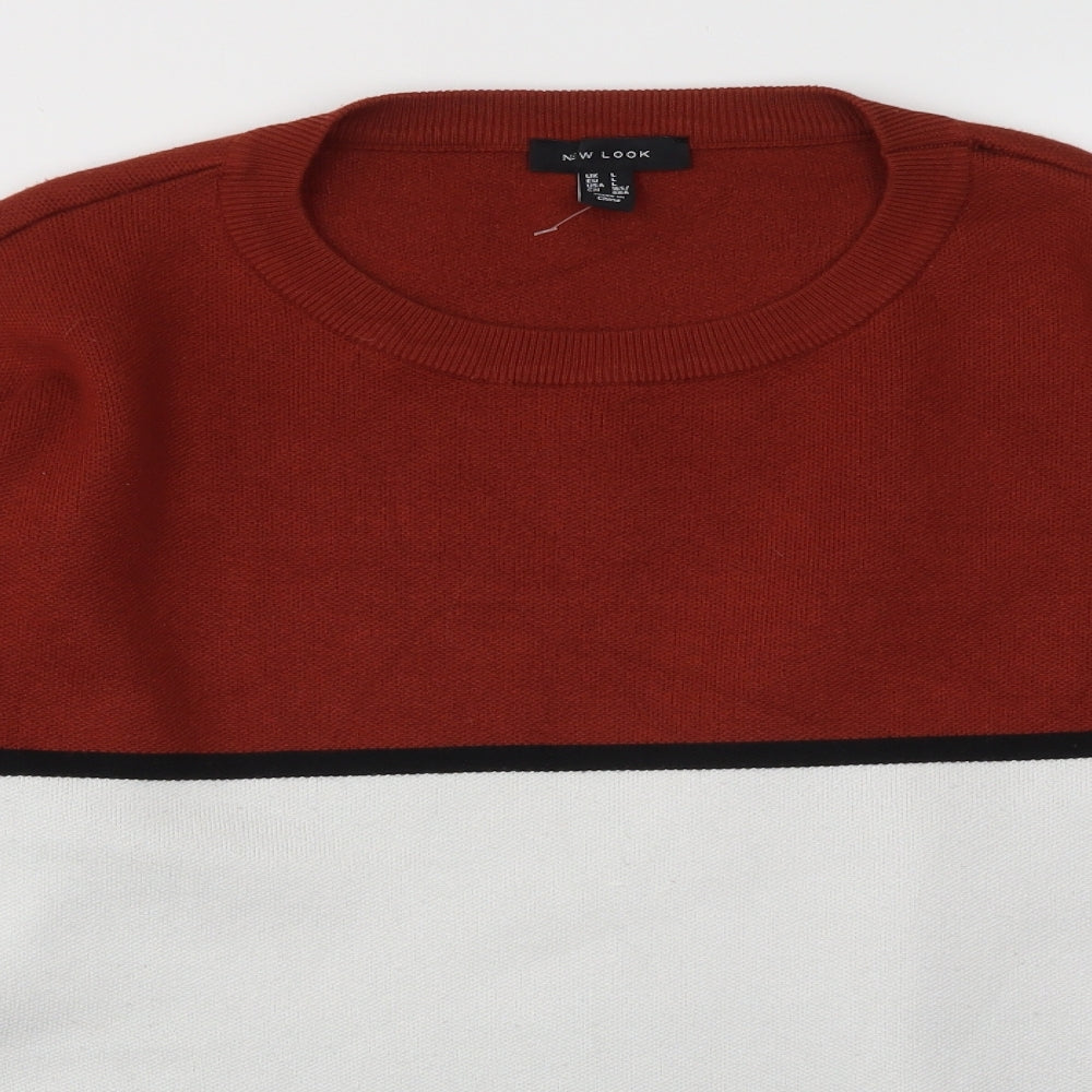 Primark Womens Multicoloured Striped  Pullover Jumper Size L