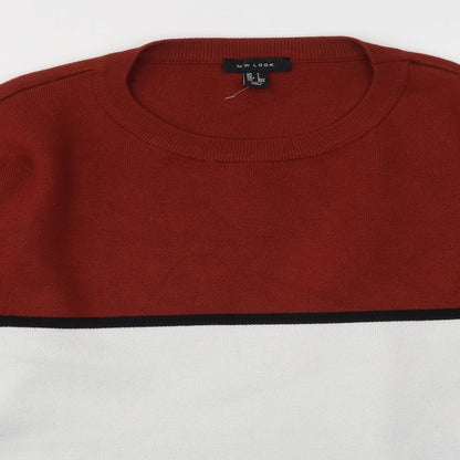 Primark Womens Multicoloured Striped  Pullover Jumper Size L