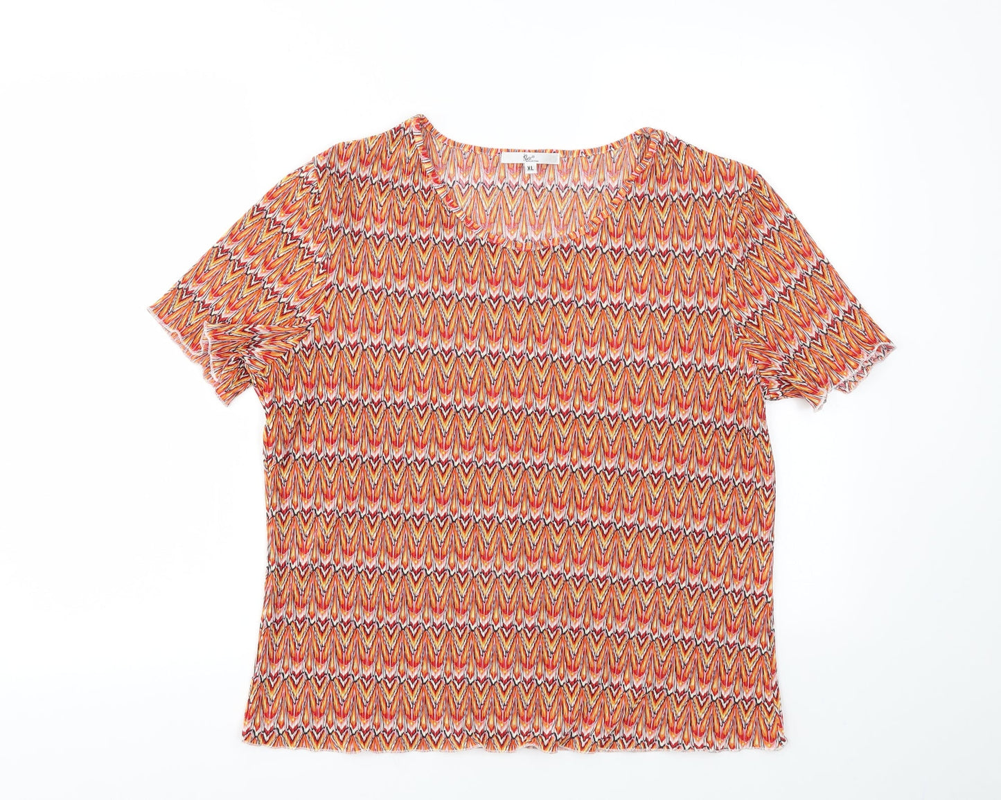 Womens UK Size XL Klass Orange Basic T-Shirt