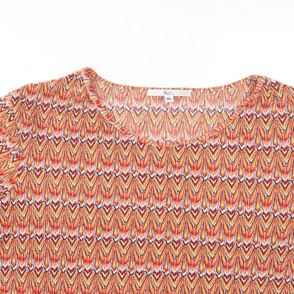 Womens UK Size XL Klass Orange Basic T-Shirt
