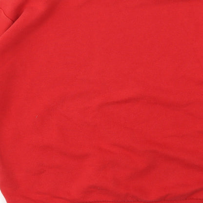 TOPSHOP  Womens Red Geometric  Pullover Jumper Size S
