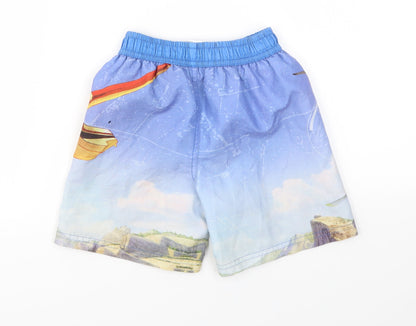 Disney Boys Multicoloured Geometric  Sweat Shorts Size 4 Years