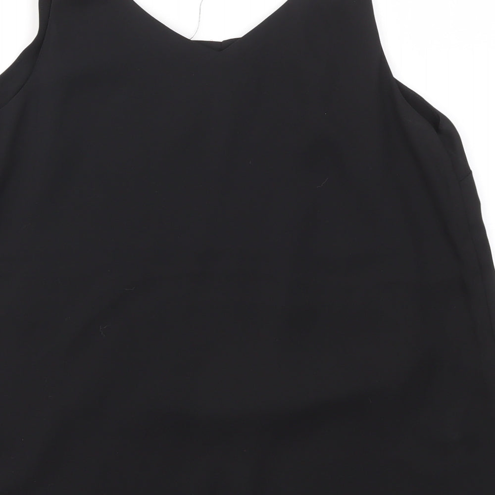 Womens UK Size 8 Dorothy Perkins Black Basic Blouse
